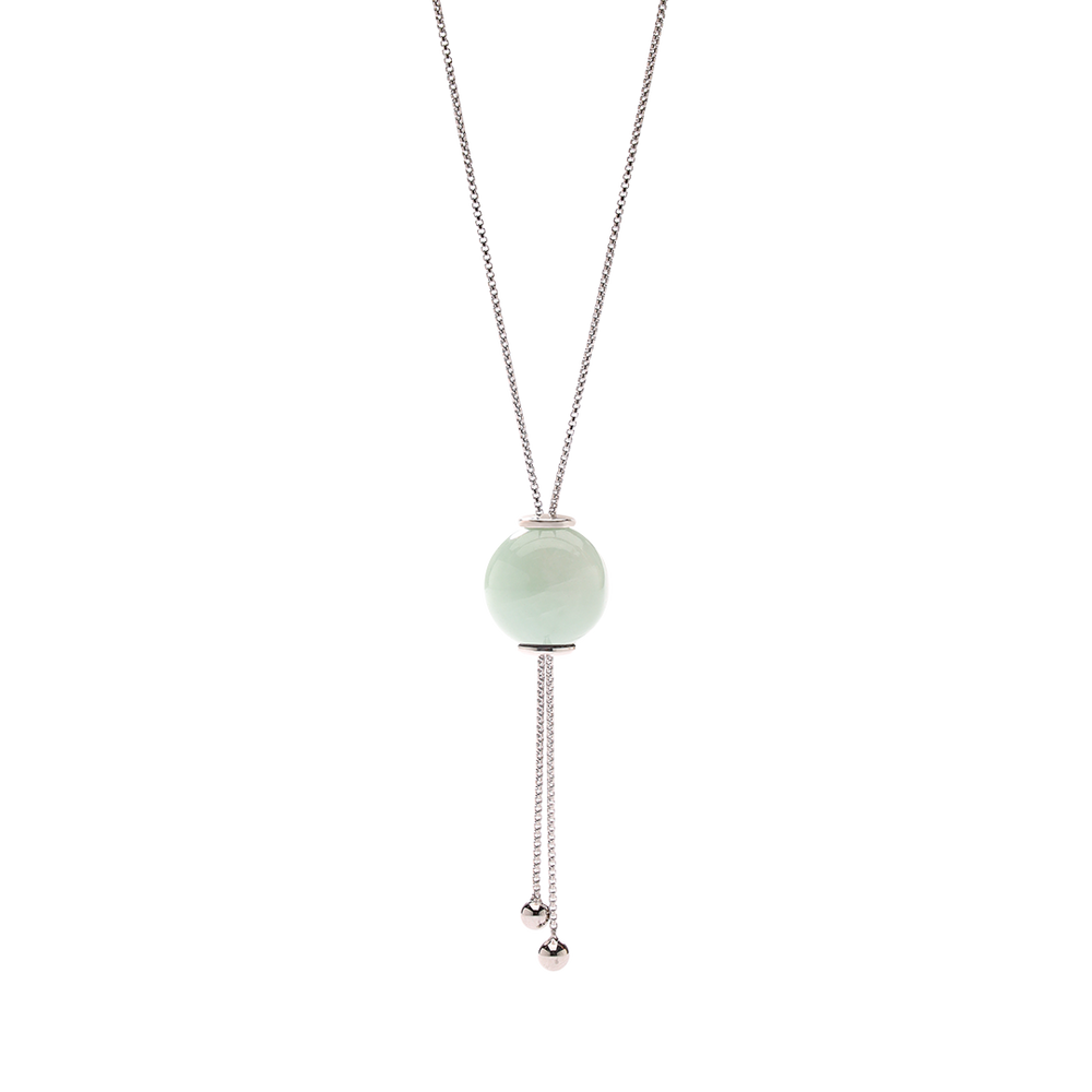 Gliding Crystal Necklace (Sphere)