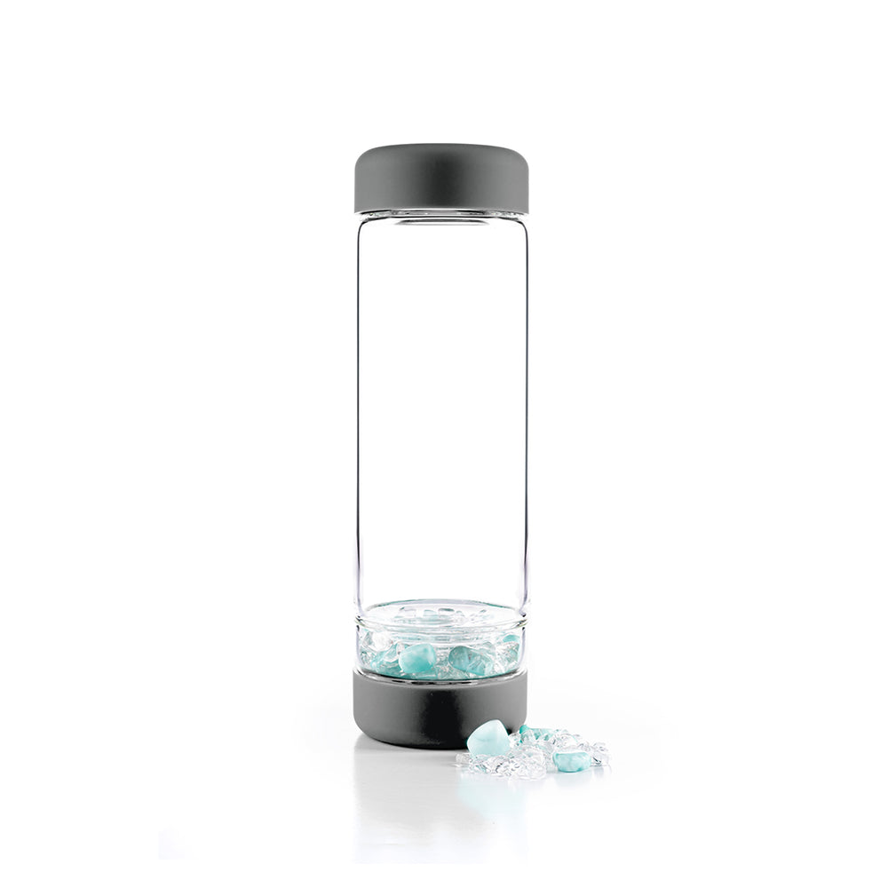 
                      
                        inu! Clear Quartz Crystal Water Bottle - Lava Grey
                      
                    